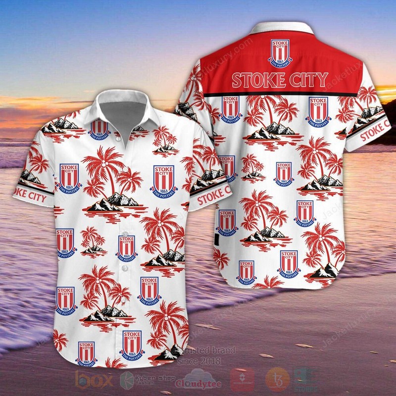 BEST Stoke City F.C Aloha Shirt, Short-Pants word1