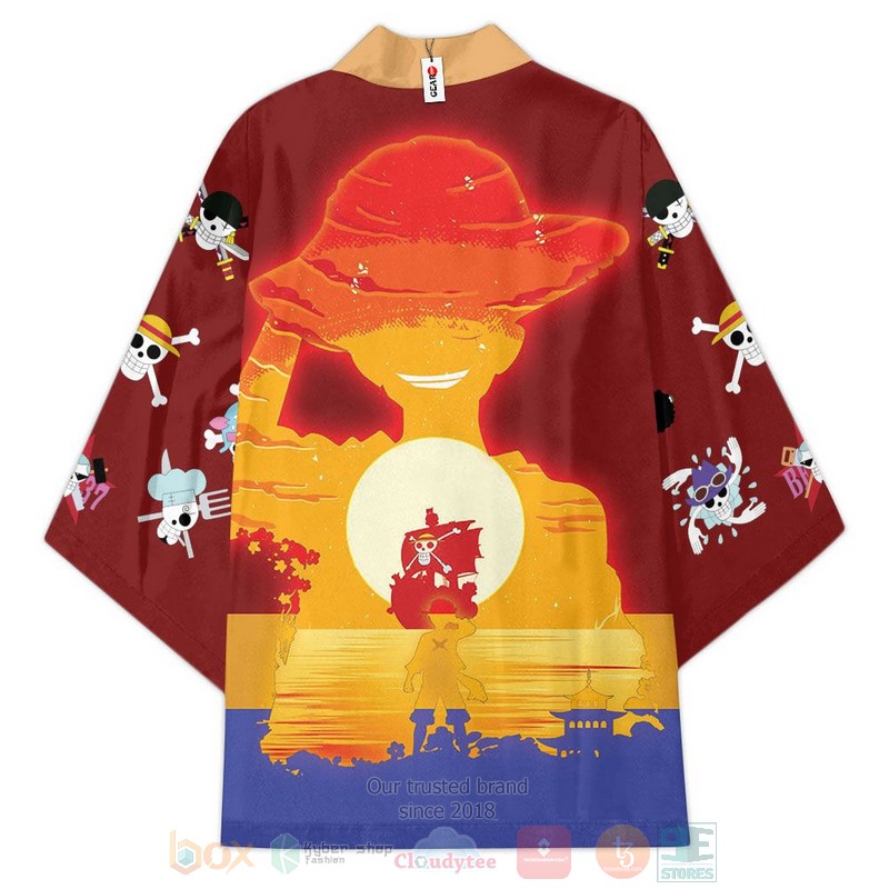 BEST Straw Hat Luffy One Piece Otaku Anime Japan 3D Print Kimono 4 Straw Hat Luffy One Piece Otaku Anime Inspired Kimono 1 2 3