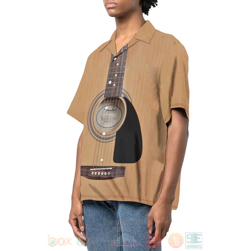 BEST String Instrument Guitar Acoustic Black Color 3D Aloha Shirt 2 String Instrument Guitar Acoustic Black Color Hawaiian Shirt 1