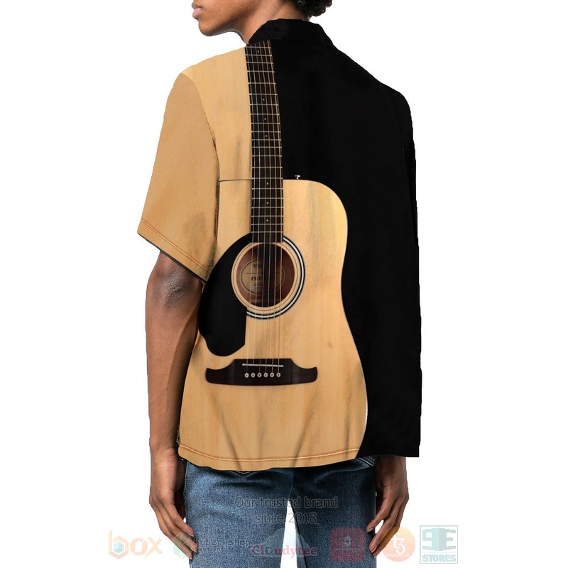 BEST String Instrument Guitar Acoustic 3D Aloha Shirt 3 String Instrument Guitar Acoustic Hawaiian Shirt 1 2