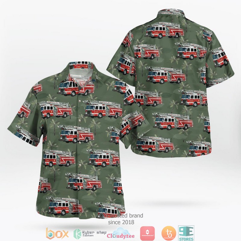 Sudlersville Volunteer Fire Department Queen Anne's County Maryland Hawaiian Shirt word1