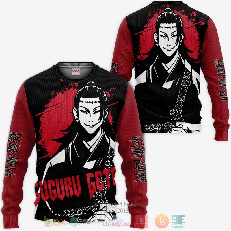 NEW Suguru Geto Jujutsu Kaisen Anime Monochrome Full Printed 3D Sweater, Hoodie 2 Suguru Geto Jujutsu Kaisen Anime Monochrome 3D Hoodie Bomber Jacket 1
