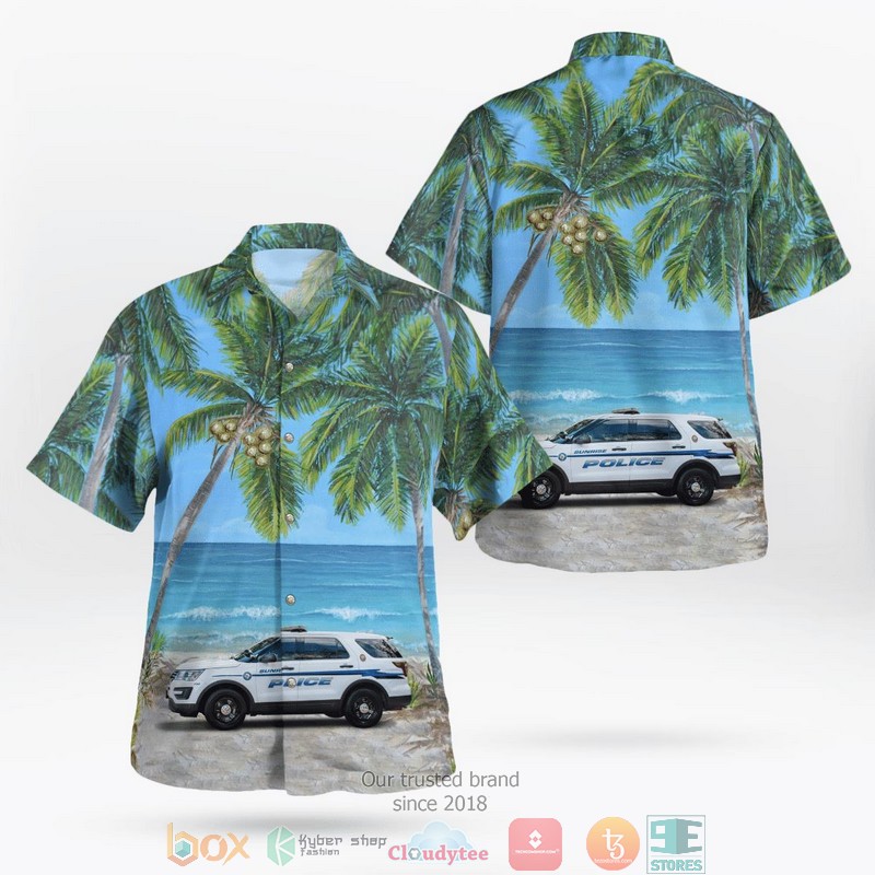 Sunrise Broward County Florida Sunrise Police Department Hawaiian shirt word2