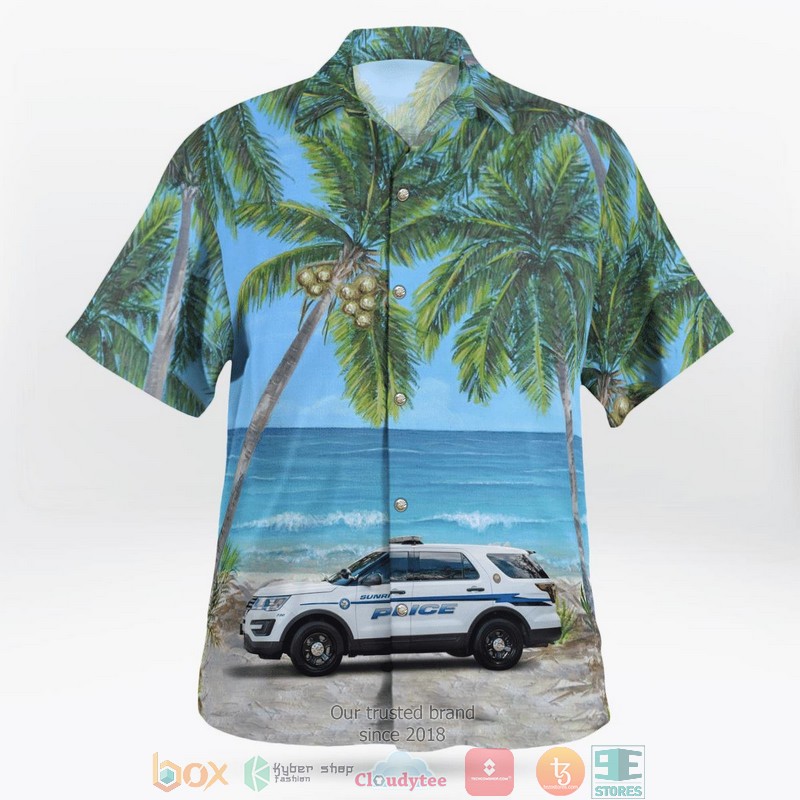 Sunrise Broward County Florida Sunrise Police Department Hawaiian shirt 3 Sunrise Broward County Florida Sunrise Police Department Hawaiian shirt word1