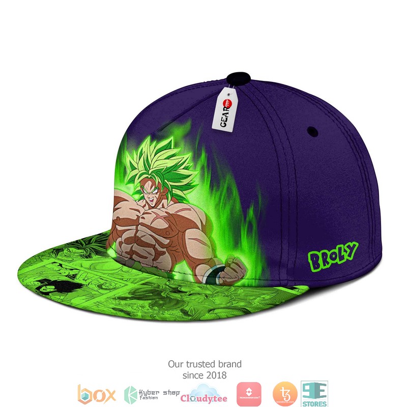 Super Broly Anime Dragon Ball Snapback hat 1