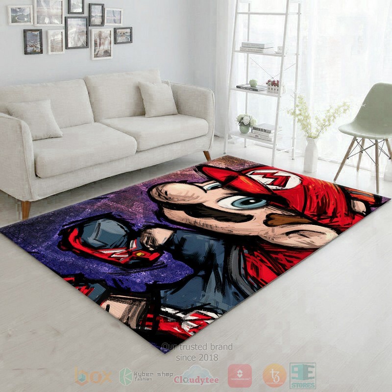 Super Mario Bros Nintendo Switch Gaming Collection Area Rugs 1