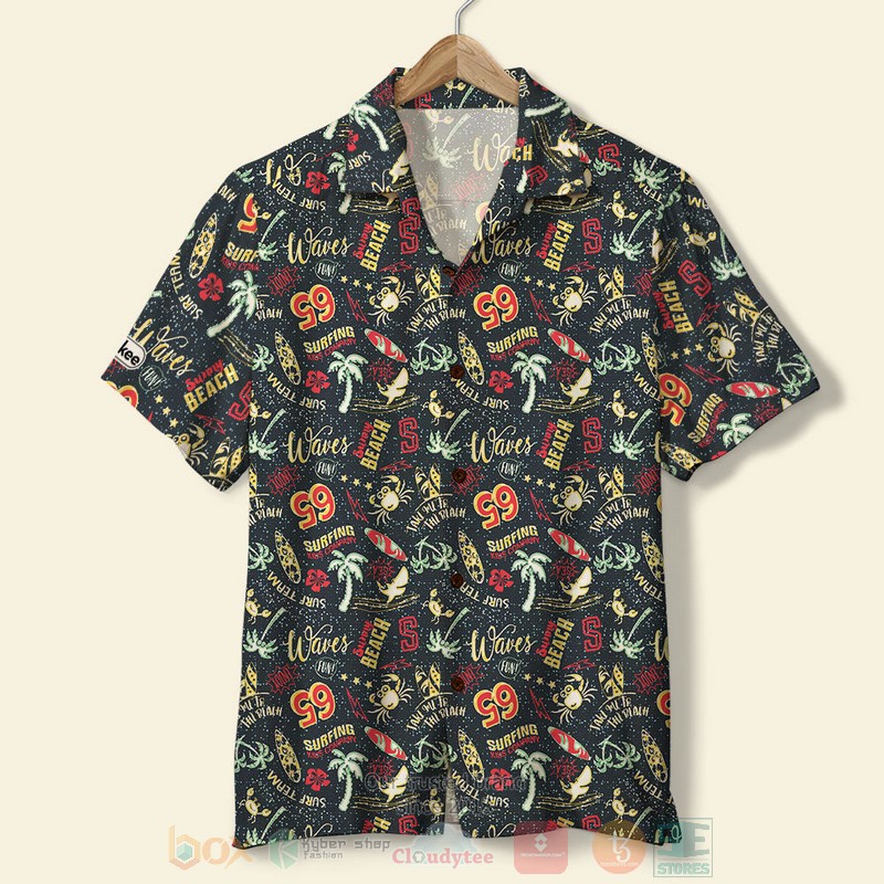 BEST Surfing-Cute Surf Beach Cartoon 3D Aloha Shirt word3