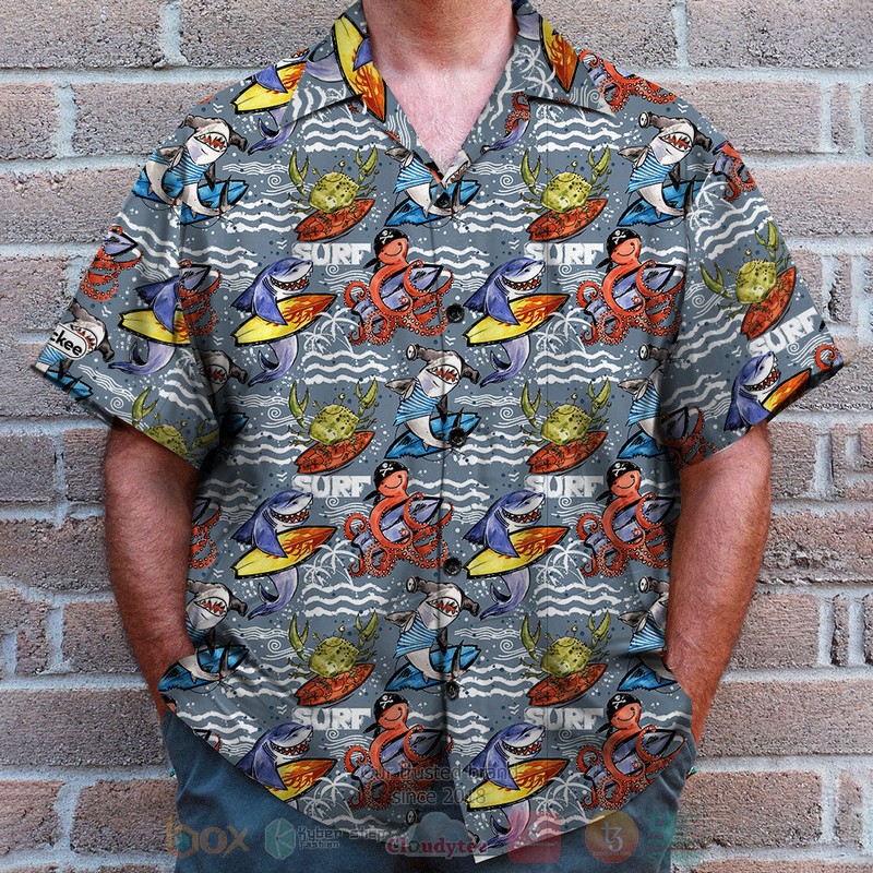 BEST Surfing-Marine Animals Surfing 3D Aloha Shirt 3 BEST Surfing-Marine Animals Surfing 3D Aloha Shirt word2