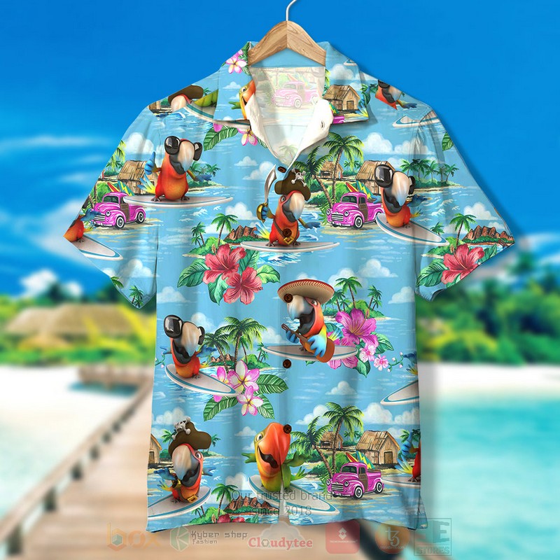 BEST Surfing Parrot 3D Aloha Shirt 2 BEST Surfing Parrot 3D Aloha Shirt word1