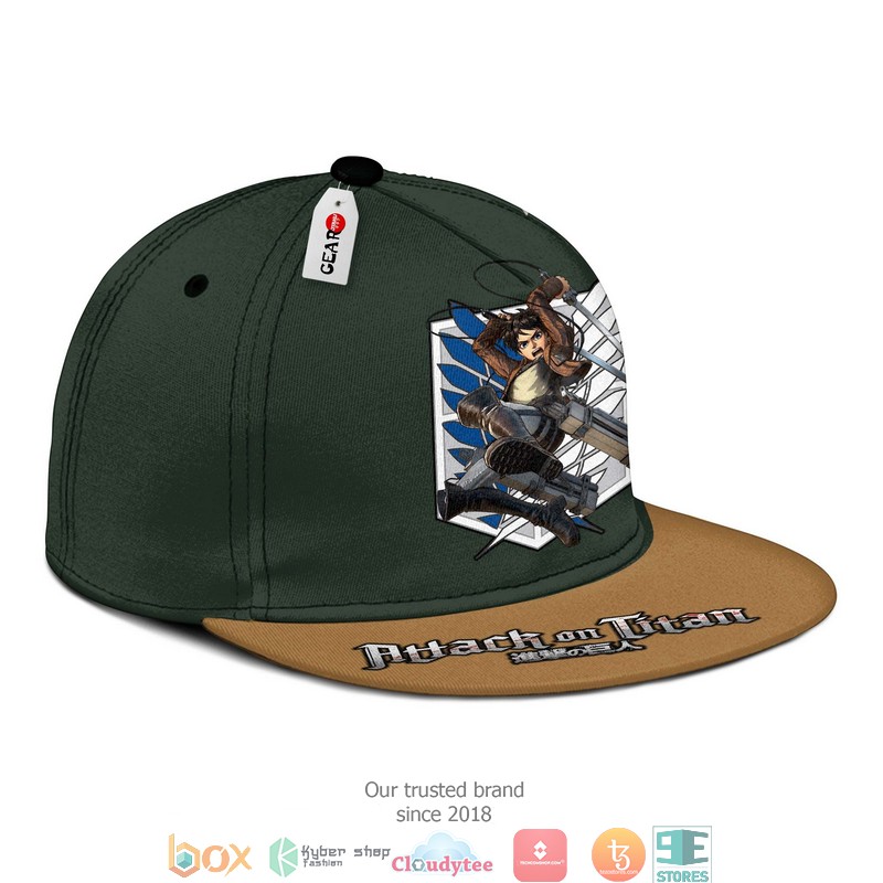 Survey Corp Eren Attack On Titan Anime Snapback hat 1 2