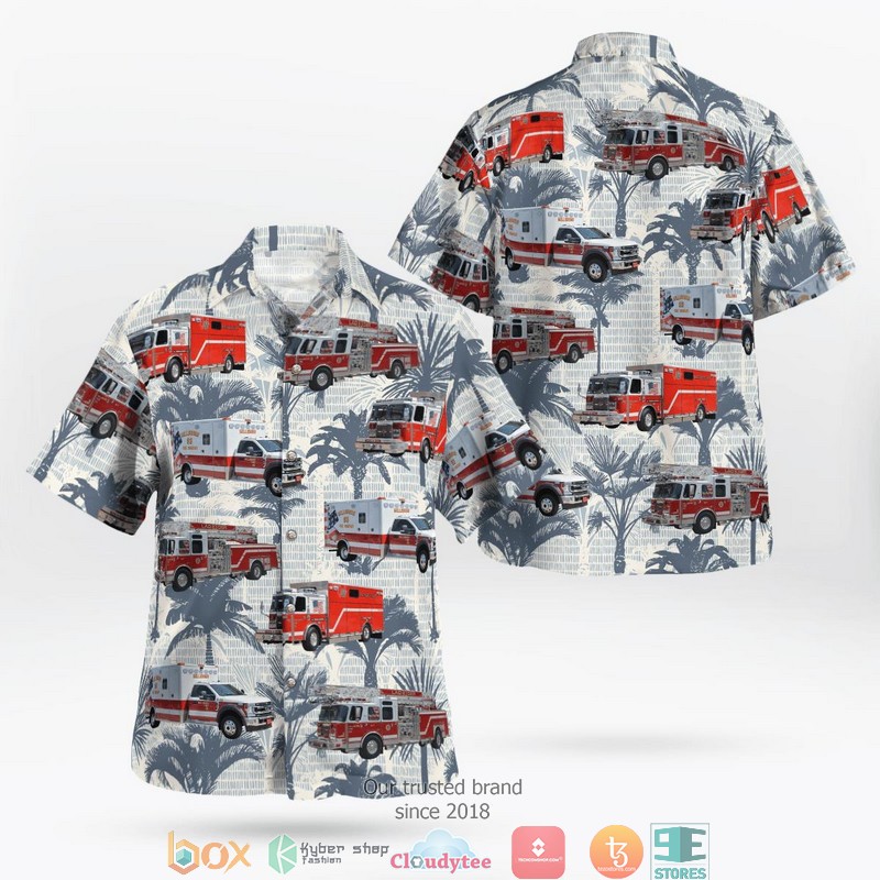 Sussex County Delaware Millsboro Fire Company Hawaii 3D Shirt 3 Sussex County Delaware Millsboro Fire Company Hawaii 3D Shirt