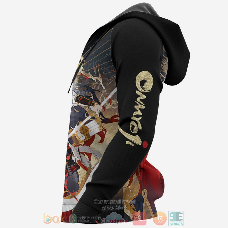 Suzuka Gozen Onmyoji Anime 3D Hoodie Bomber Jacket 1 2 3 4 5