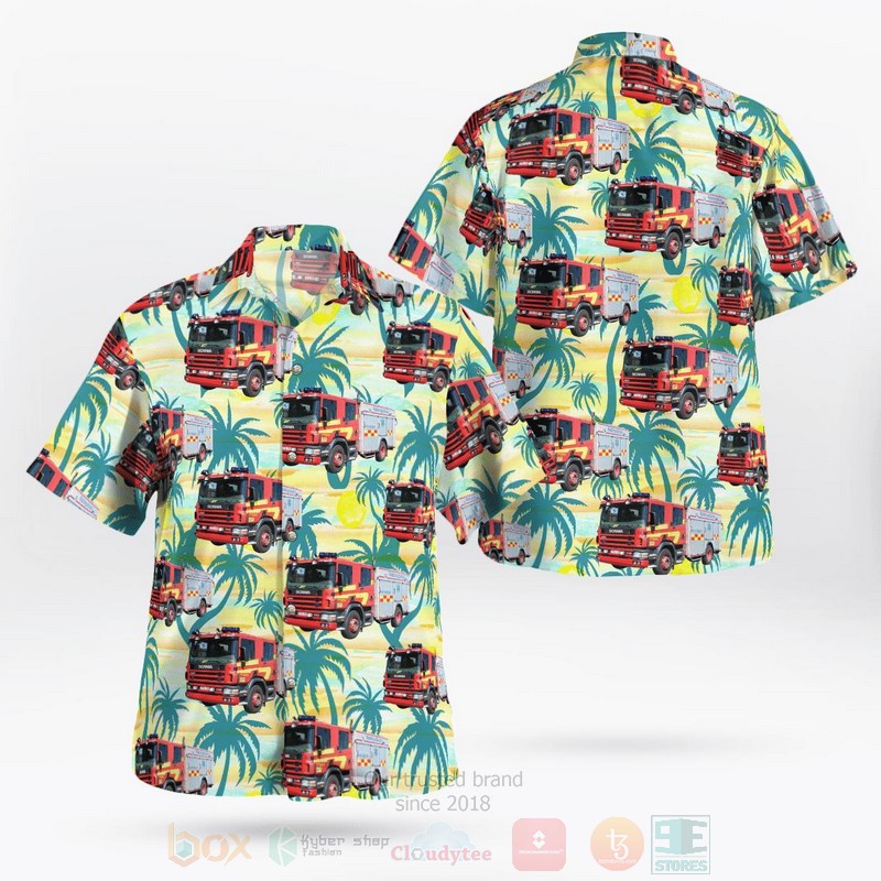 BEST Sweden Gothenburg Scania Rescue Vehicle 3D Aloha Shirt 2 Sweden Gothenburg Scania Rescue Vehicle Hawaiian Shirt
