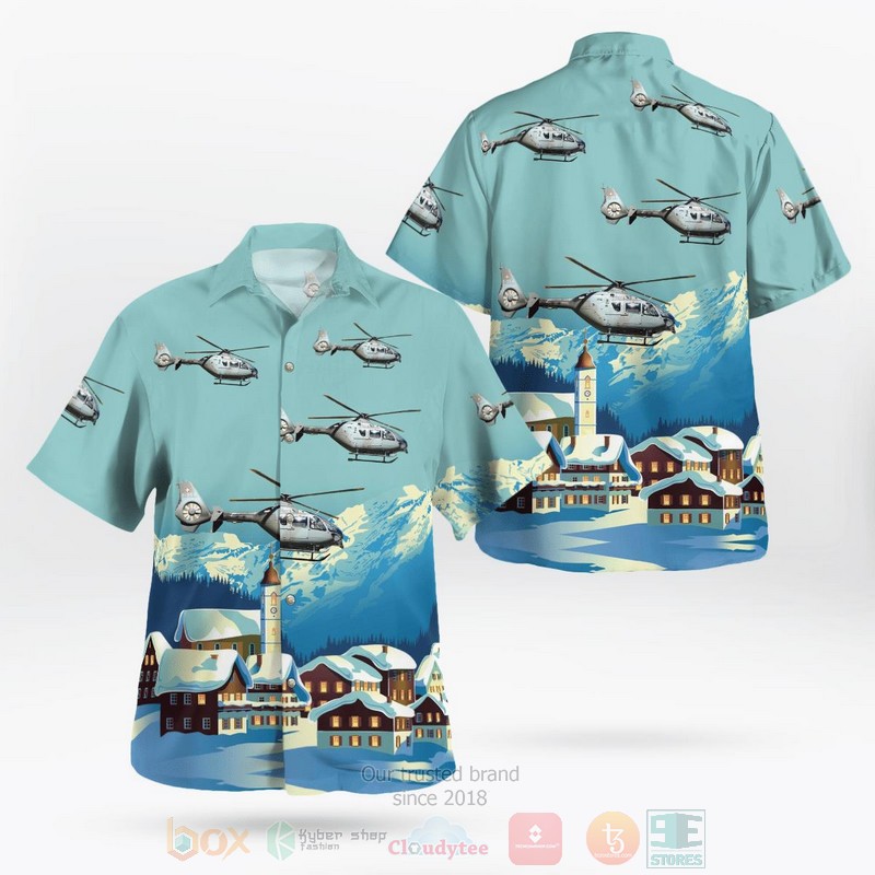 BEST Swiss Air Force Eurocopter EC 635P2+ 3D Aloha Shirt