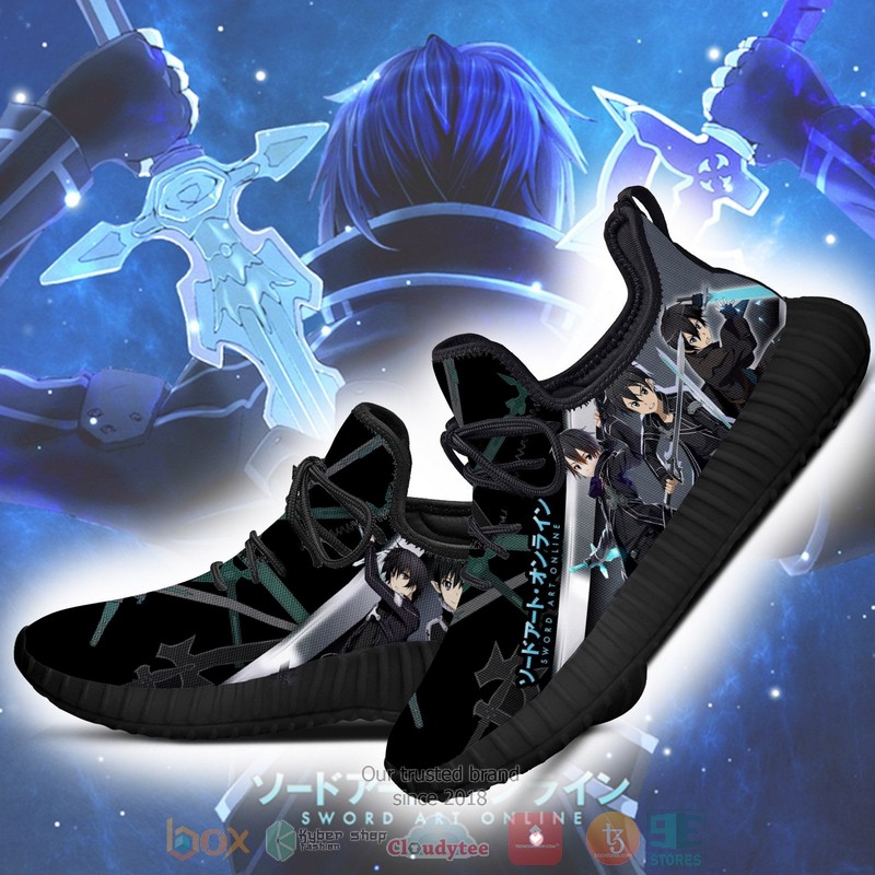BEST Sword Art Online Kirito Reze Shoes Sneaker 3 Sword Art Online Kirito Anime Reze Shoes 1 2