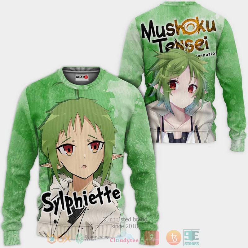 NEW Sylphiette Mushoku Tensei Anime Full Printed 3D Sweater, Hoodie 2 Sylphiette Mushoku Tensei Anime 3D Hoodie Bomber Jacket 1