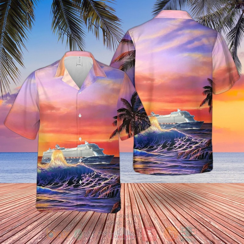 TUI Cruises Mein Schiff Red Hawaiian Shirt