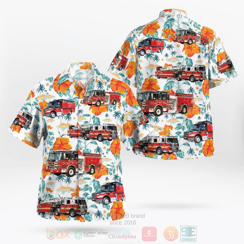 BEST Takoma Park, Montgomery County, Maryland, Takoma Volunteer Fire Department 3D Aloha Shirt word1