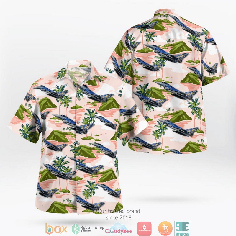 Taktisches Luftwaffengeschwader 73 Eurofighter Typhoon Limited Hawaiian Shirt word1