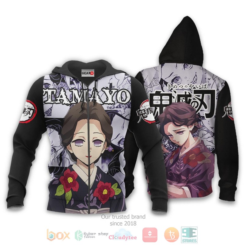 NEW Tamayo Kimetsu Anime Manga Style Full Printed 3D Sweater, Hoodie 13 Tamayo Kimetsu Anime Manga Style 3D Hoodie Bomber Jacket