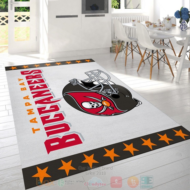 Tampa Bay Buccaneers NFL Team Logo Area Rugs 1