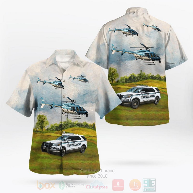 BEST Tampa, Florida, Tampa Police Department Ford Utility Interceptor And Bell 407 3D Aloha Shirt 9 BEST Tampa, Florida, Tampa Police Department Ford Utility Interceptor And Bell 407 3D Aloha Shirt word2