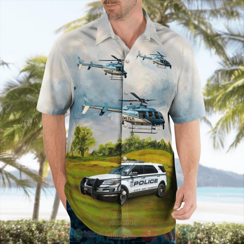 BEST Tampa, Florida, Tampa Police Department Ford Utility Interceptor And Bell 407 3D Aloha Shirt 4 BEST Tampa, Florida, Tampa Police Department Ford Utility Interceptor And Bell 407 3D Aloha Shirt word3