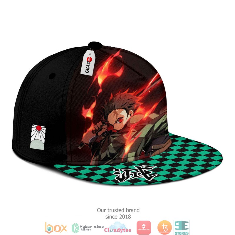 Taniro Sun Breathing Anime Kimetsu Snapback hat 3 Taniro Sun Breathing Anime Kimetsu Snapback hat 1 2