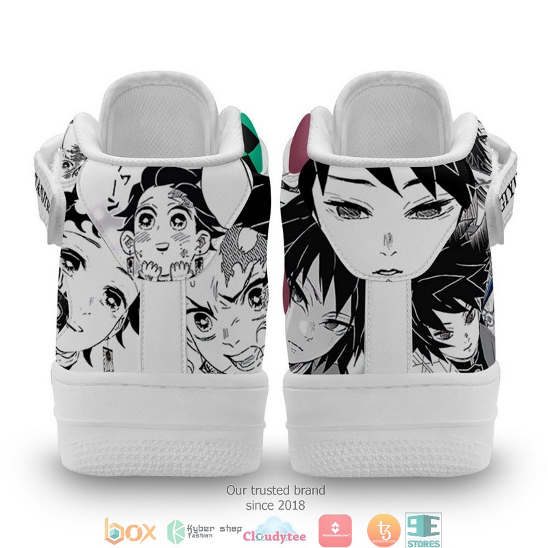 Tanjiro Giyu Demon Slayer Anime Mix Manga High Air Force Sneaker 3 Tanjiro Giyu Demon Slayer Anime Mix Manga High Air Force Sneaker 1 2