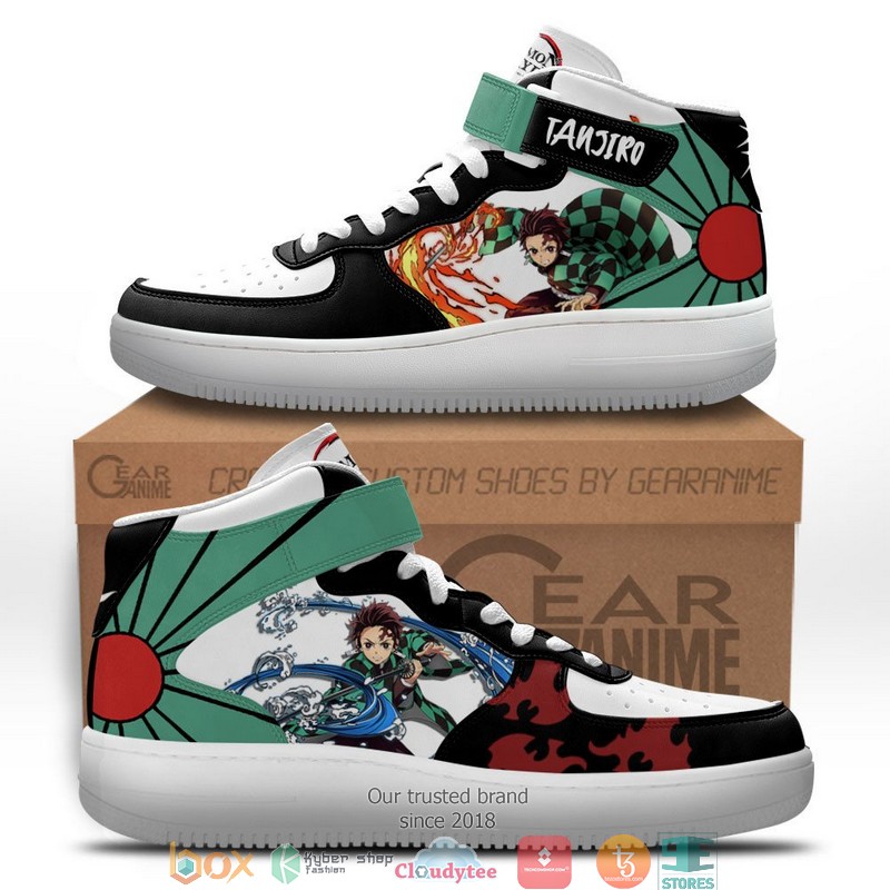 Tanjiro Kamado Anime Demon Slayer High Air Force Shoes