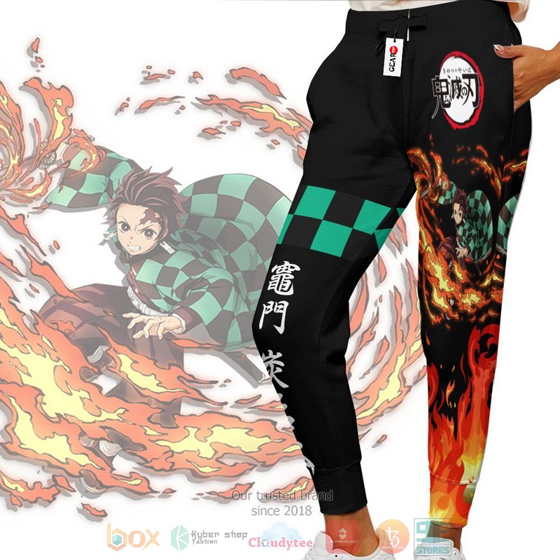 Tanjiro Sun Breathing Anime Kimetsu Jogger longpants 1