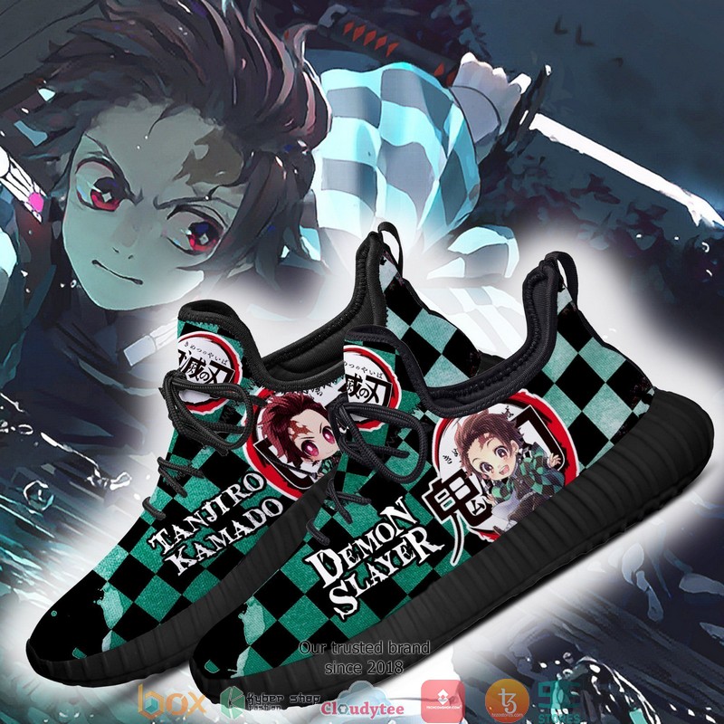 Tanjiro Uniform Kimetsu Anime Reze Sneaker Shoes 1