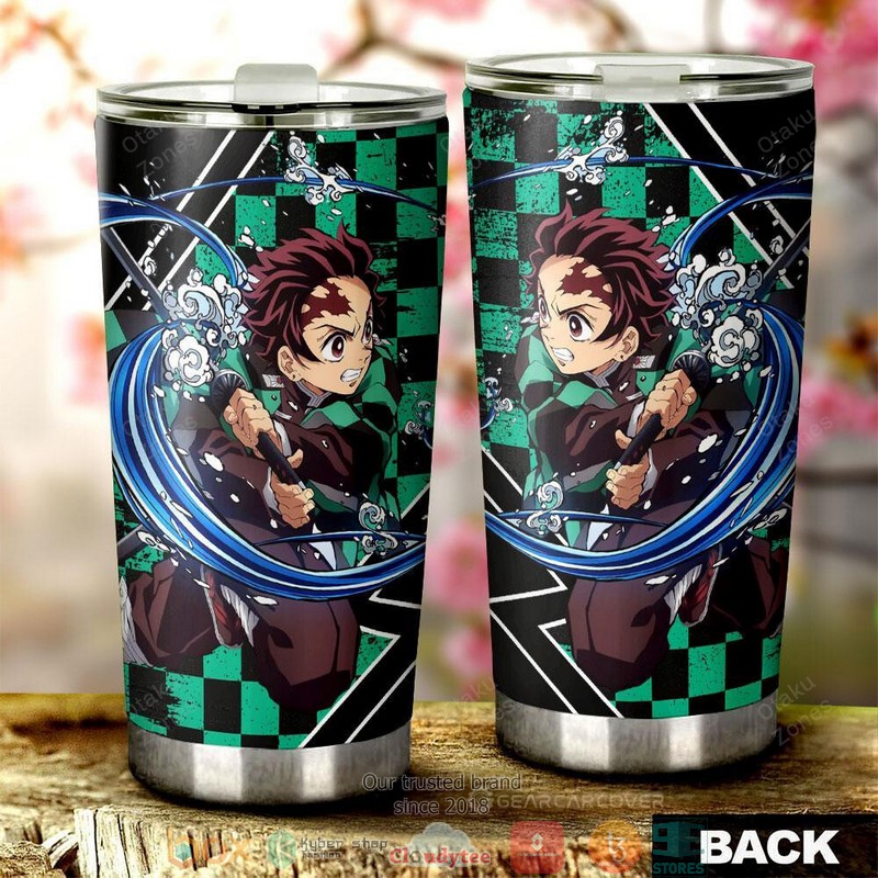 Tanjiro Water Breathing Skill Demon Slayer Anime Tumbler 3 Tanjiro Water Breathing Skill Demon Slayer Anime Tumbler 1 2