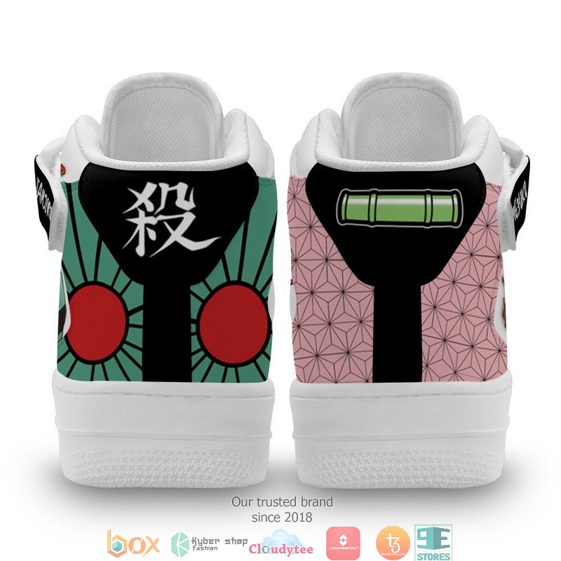 Tanjiro and Nezuko Anime Demon Slayer High Air Force Shoes 3 Tanjiro and Nezuko Anime Demon Slayer High Air Force Shoes 1 2