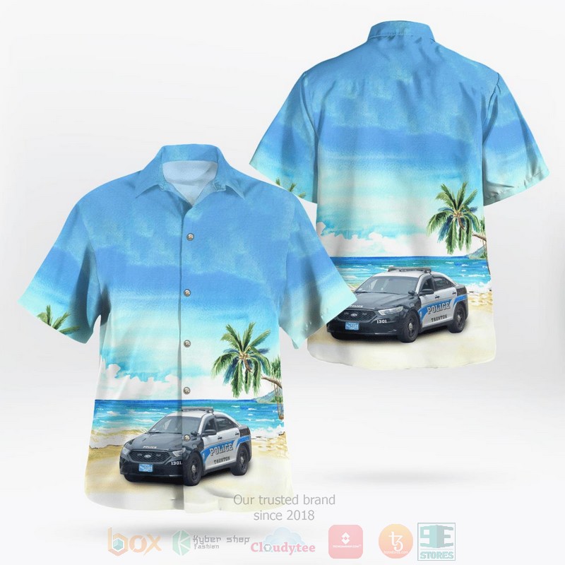 BEST Taunton, Massachusetts, Taunton Police Department 3D Aloha Shirt word1