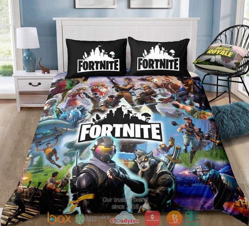Team 2 Fortnite Gamer Duvet Cover Bedroom Set