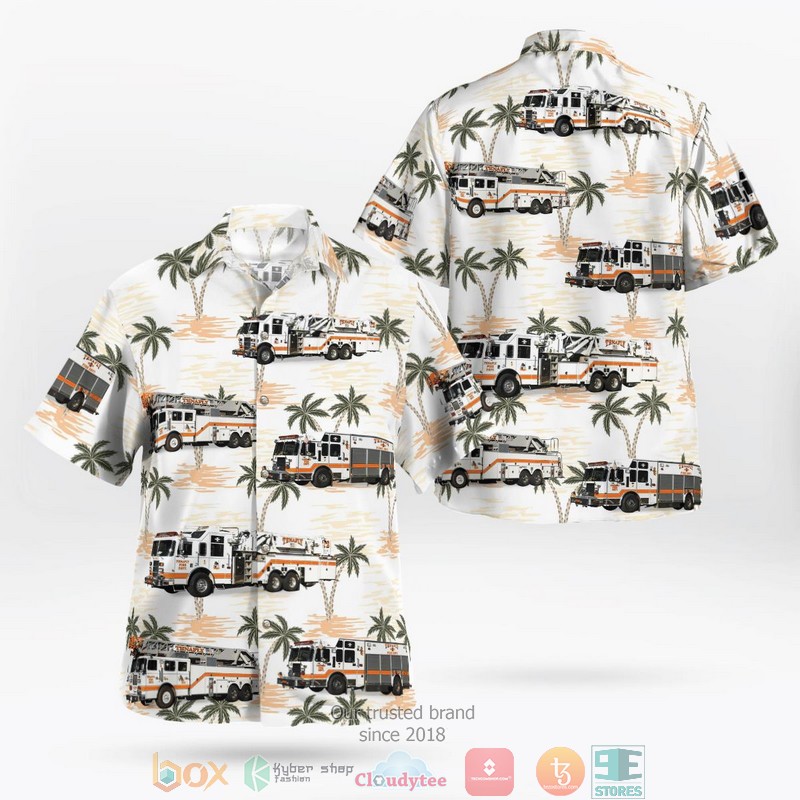 Tenafly Fire Department New Jersey Hawaiian shirt