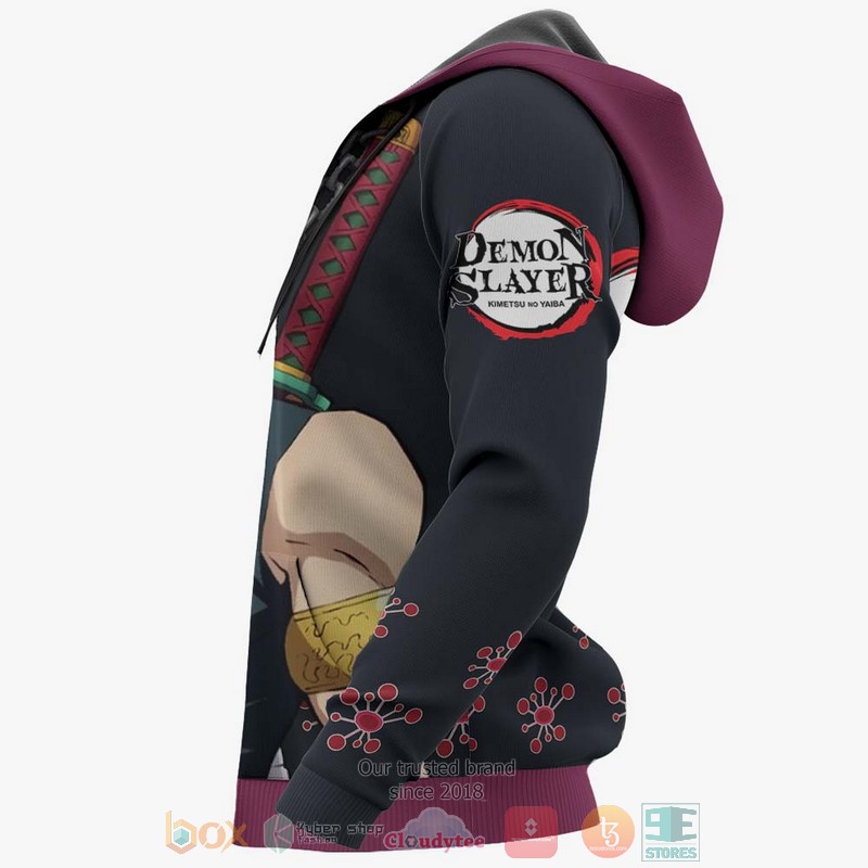 NEW Tengen Uzui Kimetsu Anime Full Printed 3D Sweater, Hoodie 6 Tengen Uzui Kimetsu Anime 3D Hoodie Bomber Jacket 1 2 3 4 5