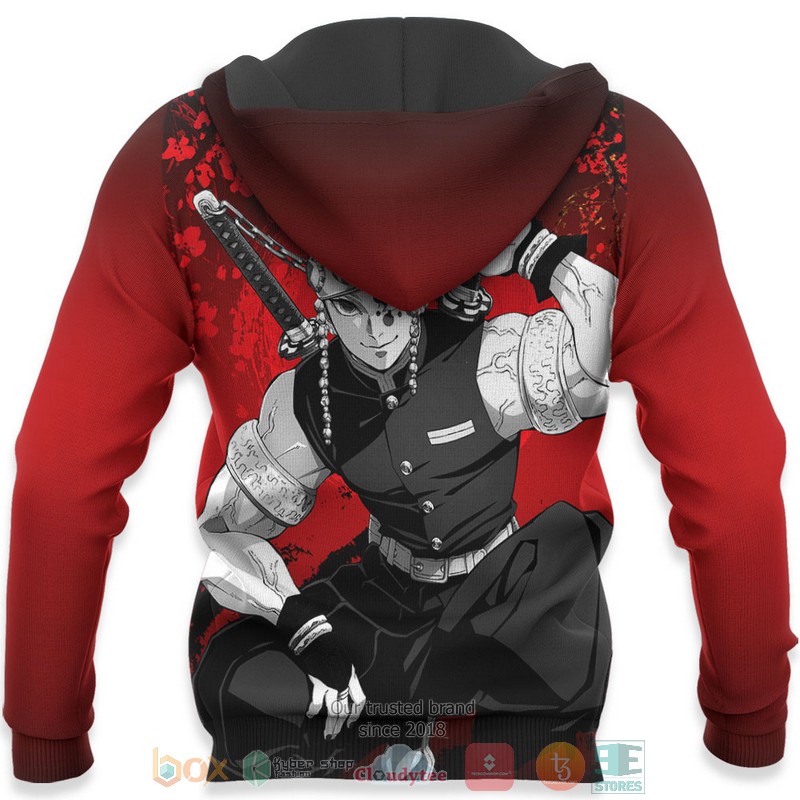 Tengen Uzui Kimetsu Anime Japan Art 3D Hoodie Bomber Jacket 1 2 3 4
