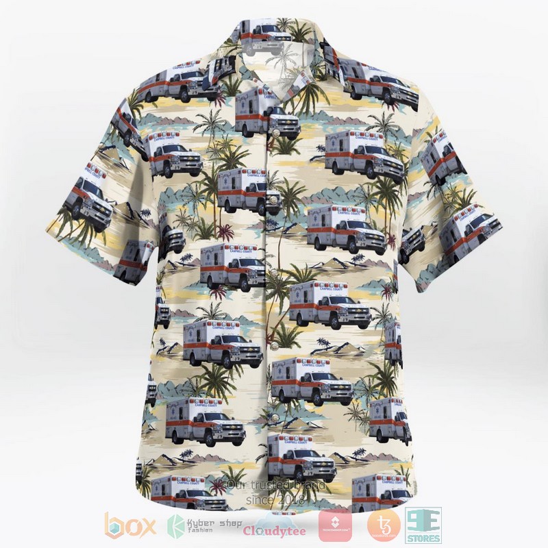 NEW Tennessee Campbell County EMS Hawaii Shirt 6
