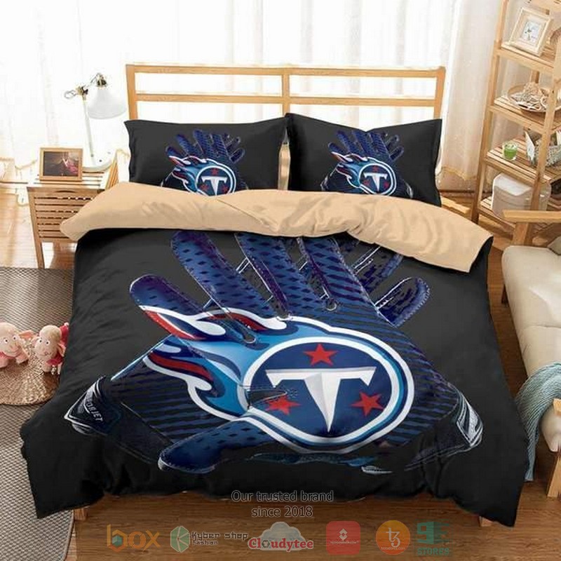 Tennessee Titans NFL logo Gloves Bedding Set