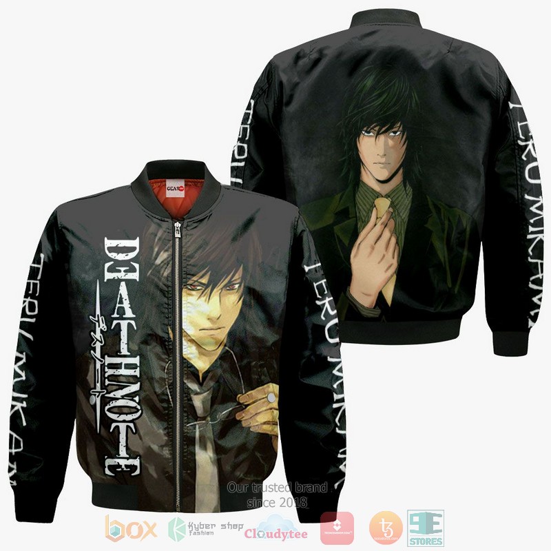 NEW Teru Mikami Death Note Anime Full Printed 3D Sweater, Hoodie 4 Teru Mikami Death Note Anime 3D Hoodie Bomber Jacket 1 2 3