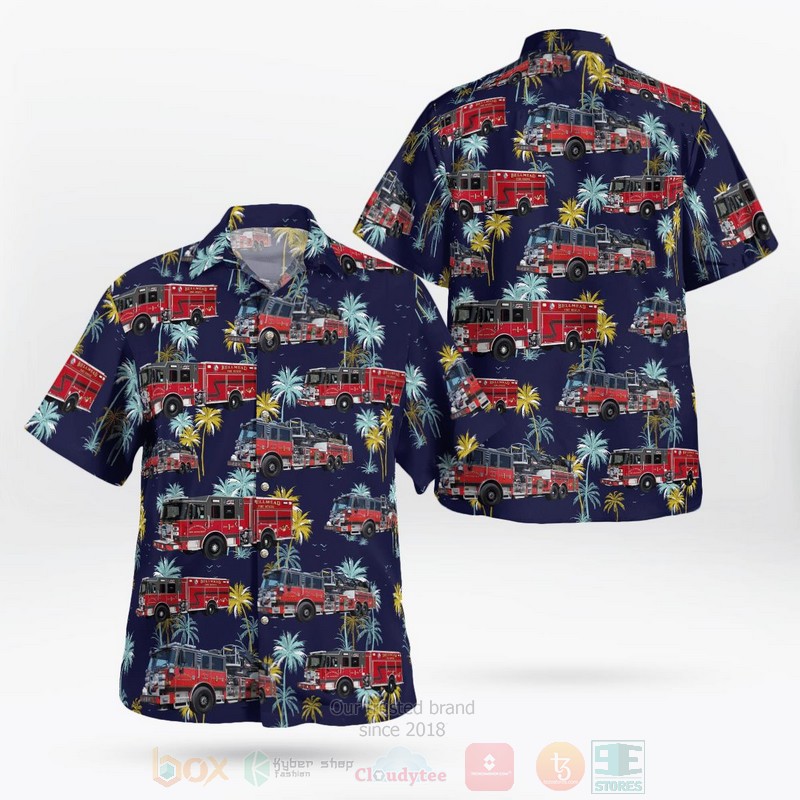 Texas Bellmead Fire Department Hawaiian Shirt