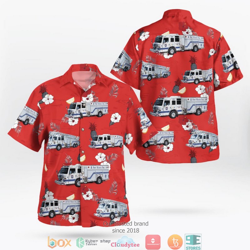 Texas Fort Worth Fire Department Hawaii 3D Shirt