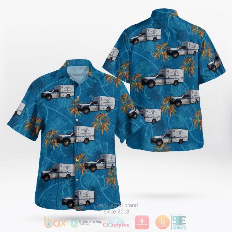 Texas Galveston County Emergency Services District No 2 Hawaiian Shirt