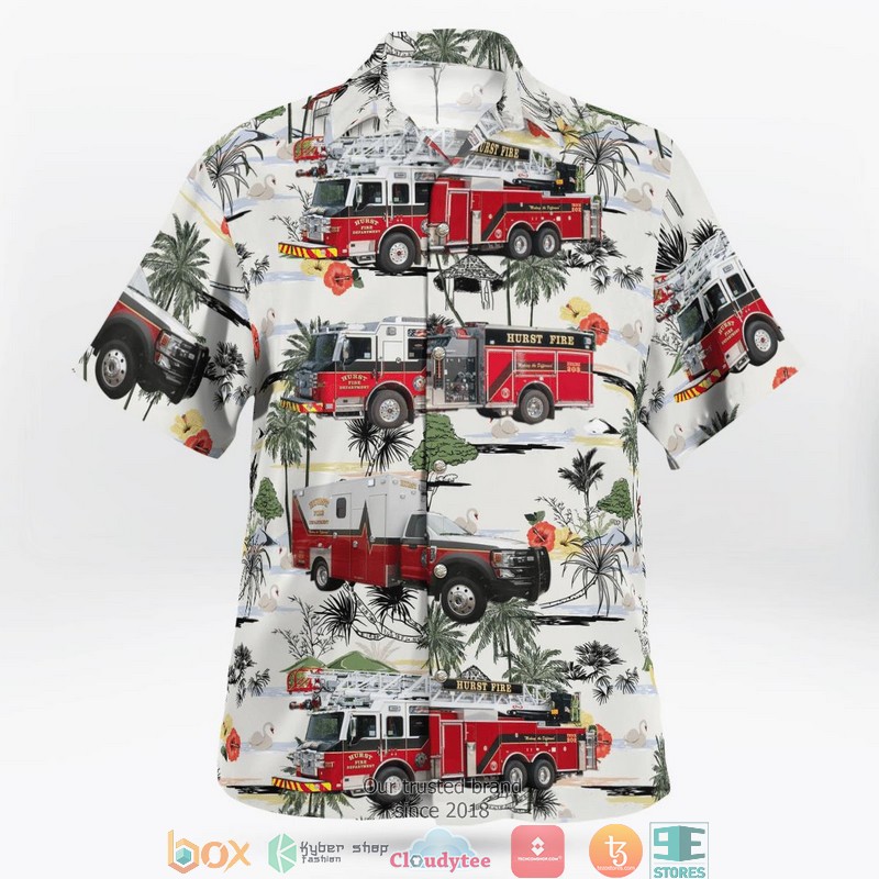 NEW Texas Hurst Fire Department Hawaii Shirt 14