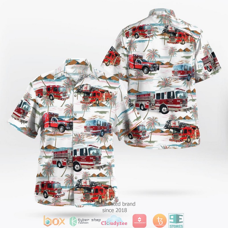 Texas Hutchins Fire Rescue 3D Hawaii Shirt