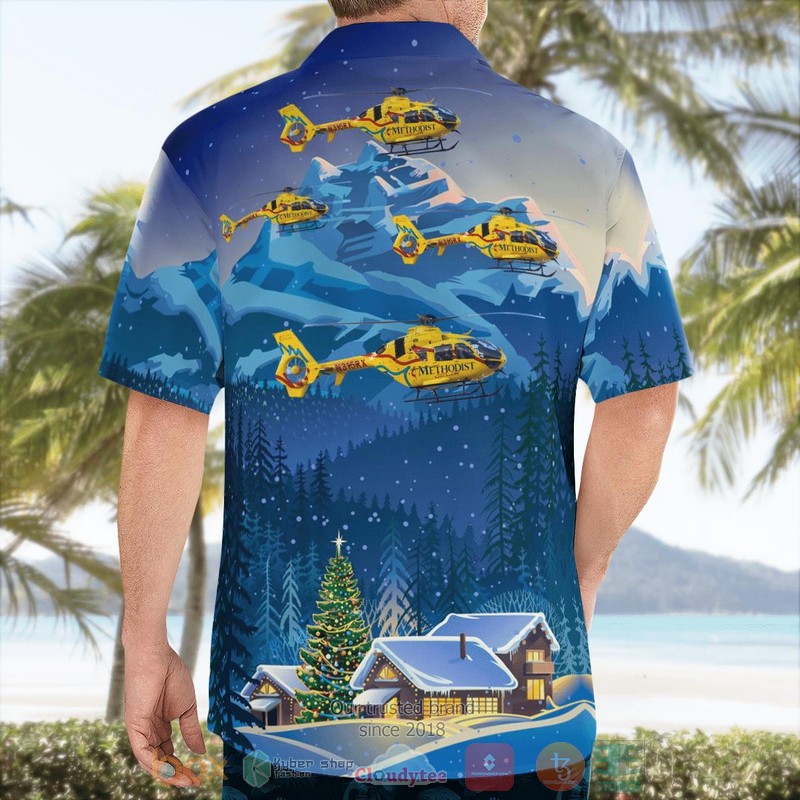 BEST Texas Methodist Air Care Eurocopter EC-135P2+ Hawaii Shirt 2 Texas Methodist Air Care Eurocopter EC 135P2 Hawaiian Shirt 1
