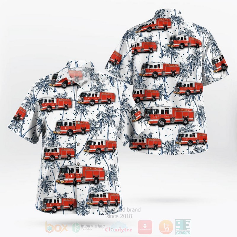 Texas Wichita Falls Fire Department Hawaiian Shirt