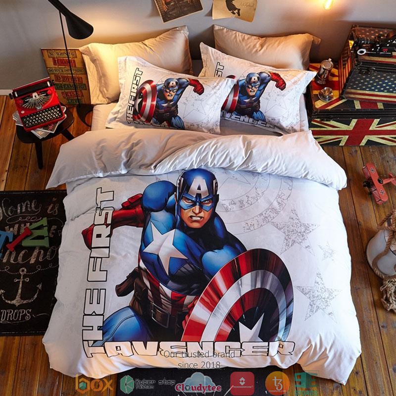 The First Avenger Captain America Duvet Cover Bedroom Set